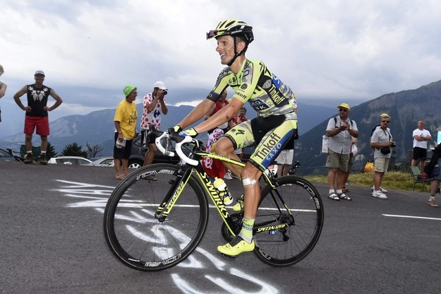 Rafał Majka na trasie Tour de France 2015 /Panoramic/Vincent Kalut /PAP