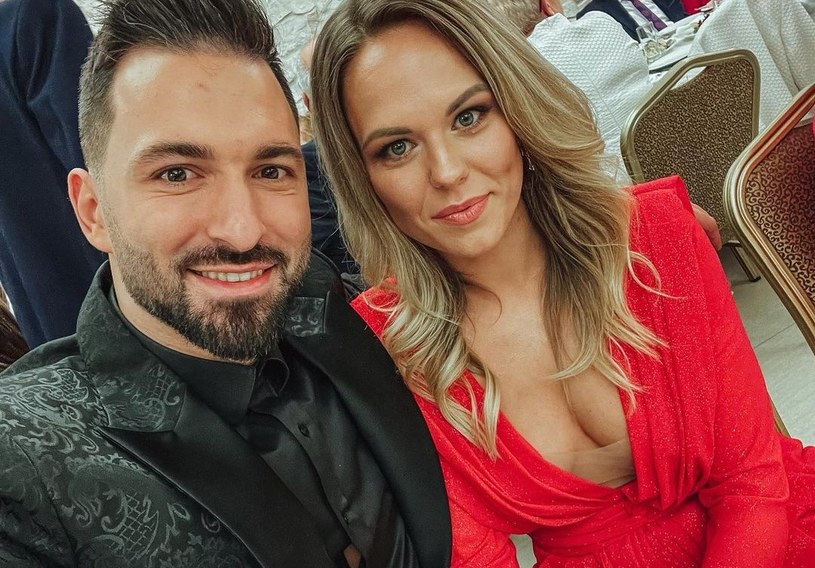 Rafał Maślak z żoną /Instagram