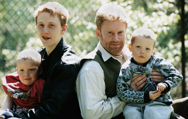 Rafał Olbrychski z synami w czasach, kiedy jeszcze utrzymywał kontakt z ojcem &nbsp; /AKPA