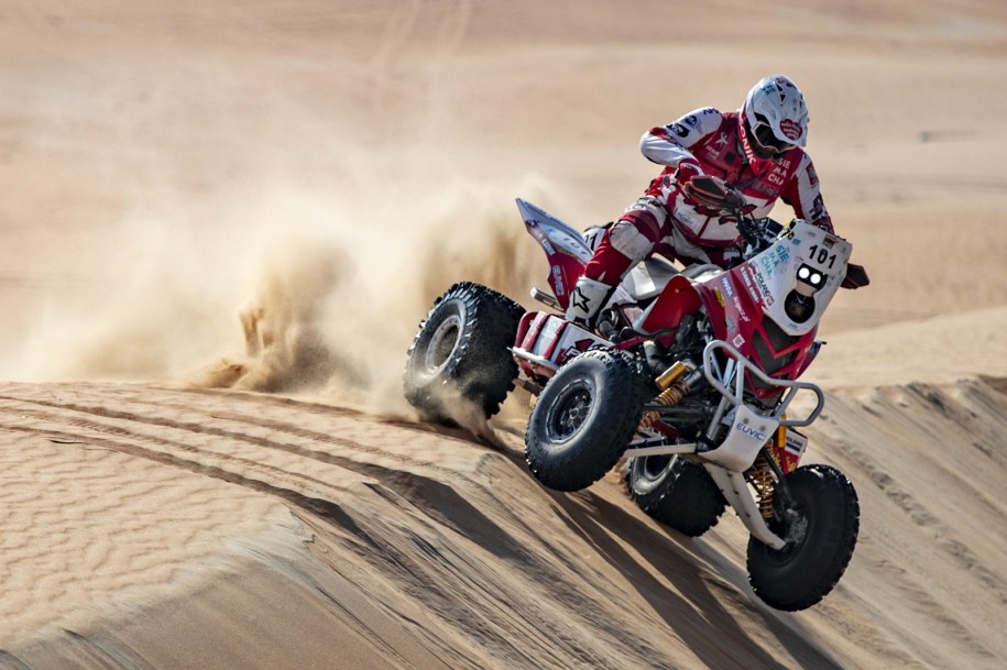 Rafał Sonik podczas wyścigu /Rafał Sonik Team /Materiały prasowe