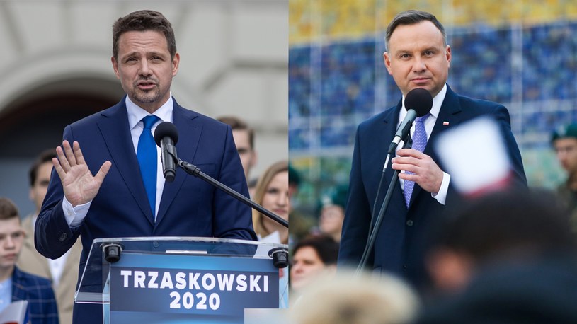 Rafał Trzaskowski i Andrzej Duda spotkają się najpewniej w II turze /Jakub Walasek/Beata Zawrzel/REPORTER /East News
