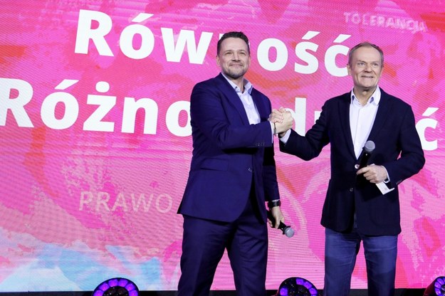 Rafał Trzaskowski i Donald Tusk /Zbigniew Meissner /PAP