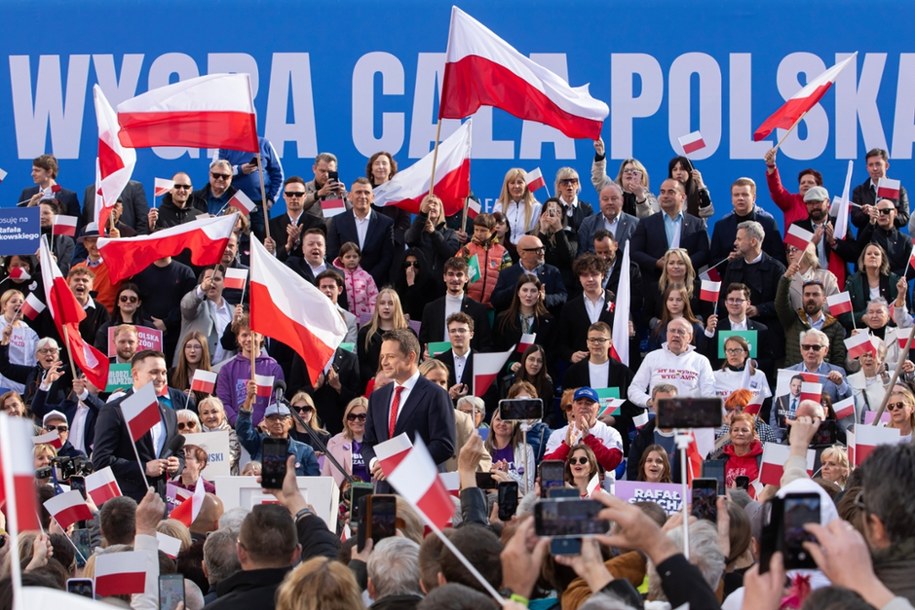 Rafał Trzaskowski na wiecu we Wrocławiu /Krzysztof Ćwik /PAP