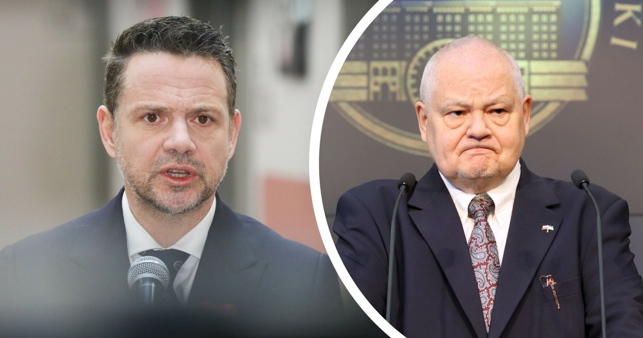 Rafał Trzaskowski uderzył w Adama Glapińskiego. Kandydat na prezydenta RP zarzuca prezesowi NBP, że ten wypełnia polecenia polityków PiS. /Dawid Wolski/East News; Piotr Molecki/East News /East News