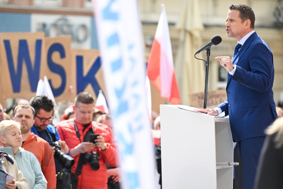 Rafał Trzaskowski w Lublinie /Wojtek Jargiło /PAP