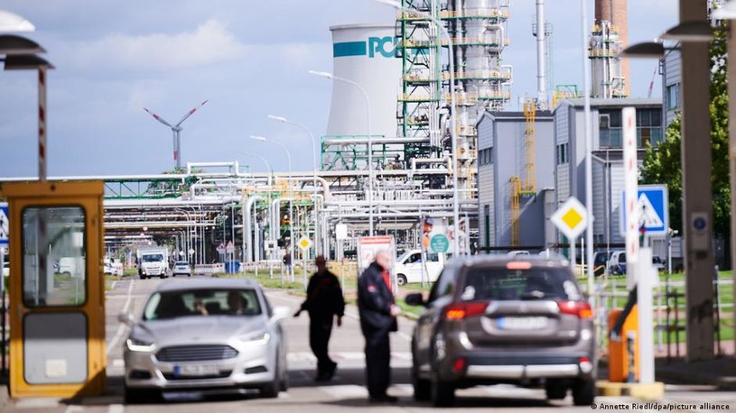 Rafineria Schwedt w Brandenburgii. Fot. Anette Riedl DPA /Deutsche Welle