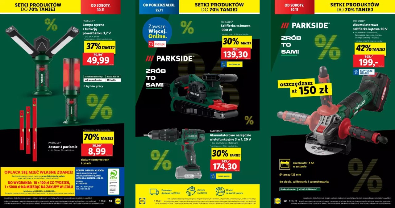 Raj dla majsterkowiczów! Narzędzia Parkside taniej o nawet 70%! /Lidl /INTERIA.PL