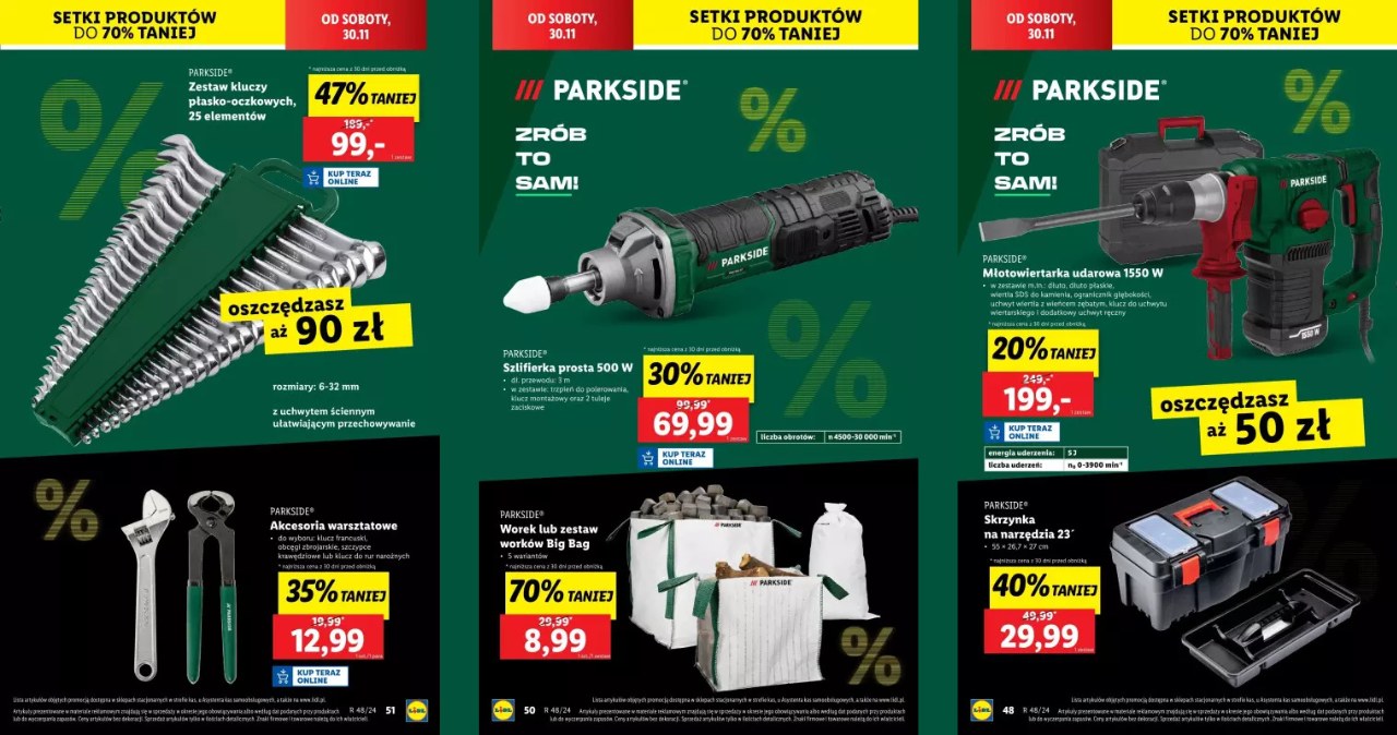 Raj dla majsterkowiczów! Narzędzia Parkside taniej o nawet 70%! /Lidl /INTERIA.PL