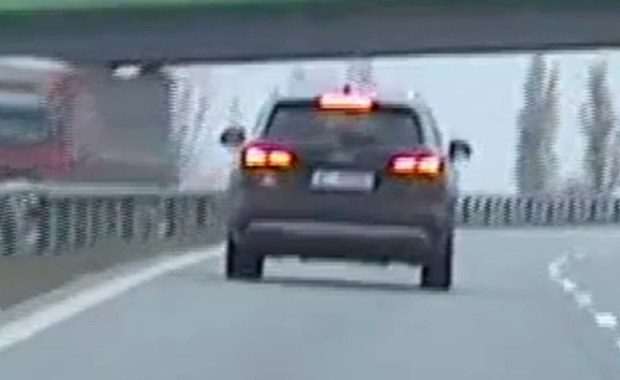 "Rajd grozy" na S7. Pędził 200 km/h i "poganiał" innych kierowców (FILM)