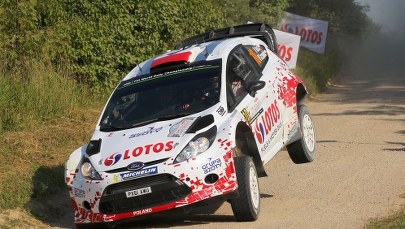 Rajd Polski: "Hołek" na dachu, Kubica z "kapciem"