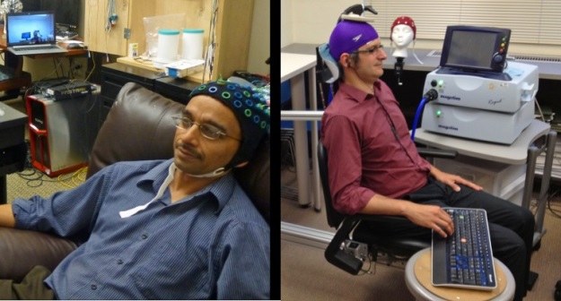 Rajesh Rao i Andrea Stocco w pionierskim eksperymencie połączyli swoje mózgi /materiały prasowe