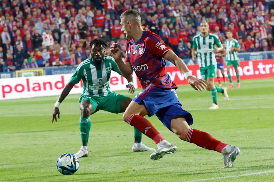 Raków Częstochowa w meczu z Arisem Limassol /Waldemar Deska /PAP