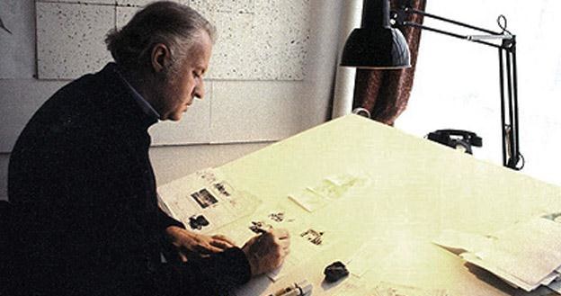 Ralph McQuarrie przy stole kreślarskim, fot. ze strony Empire /materiały prasowe