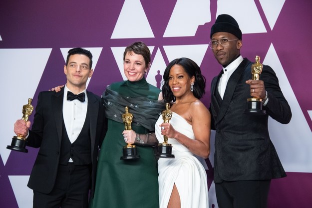 Rami Malek, Olivia Colman, Regina King i Mahershala Ali /Mike Baker / ¬©A.M.P.A.S. /Materiały prasowe