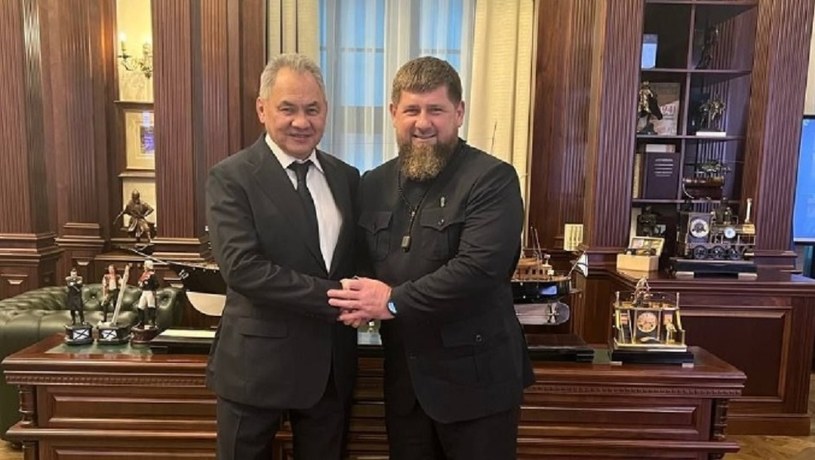 Ramzan Kadyrow i Sergiej Szojgu w Moskwie /Telegram