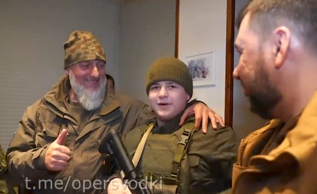 Ramzan Kadyrow miał zabrać 14-letniego syna do Mariupola [FILM]