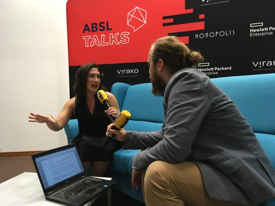 Randi Zuckerberg i Krzysztof Berenda /Michał Dukaczewski /RMF FM