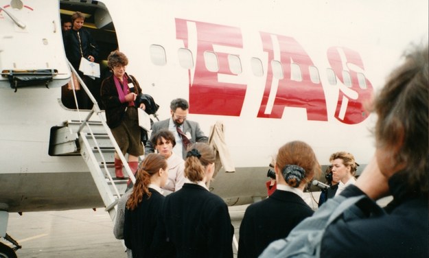 Rankiem 27 lutego 1990 roku na lotnisku Balice wylądował specjalny samolot z delegacją francuską /RMF FM