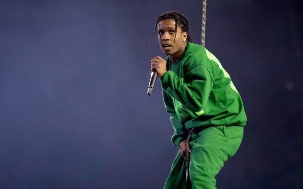 Raper A$AP Rocky podczas koncertu w Sztokholmie /Abaca /PAP