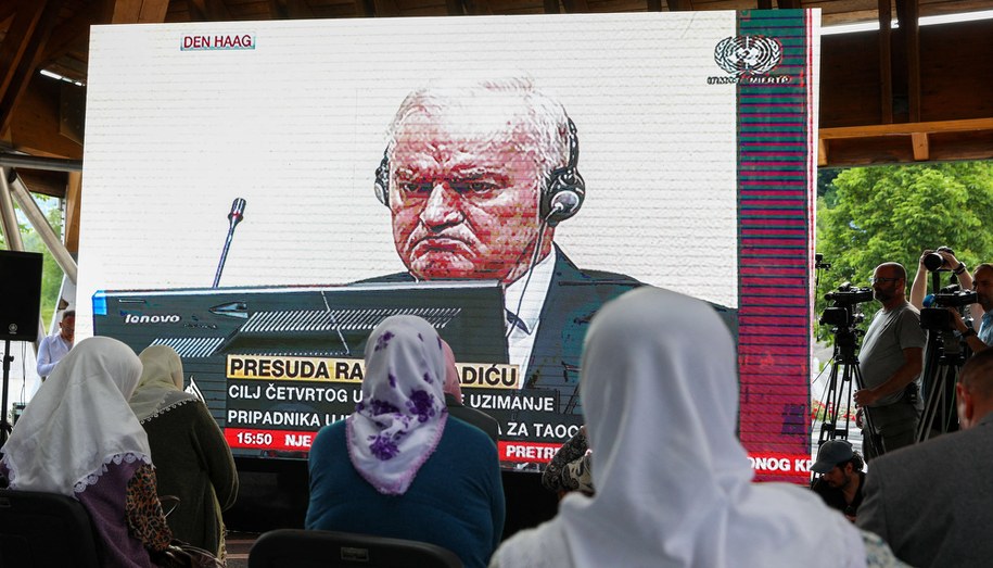 Ratko Mladić podczas ogłaszania wyroku w 2021 /AA/ABACA /PAP/EPA