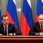 Ludzie polityki. Były prezydent i były premier Rosji Federacji Rosyjskiej.