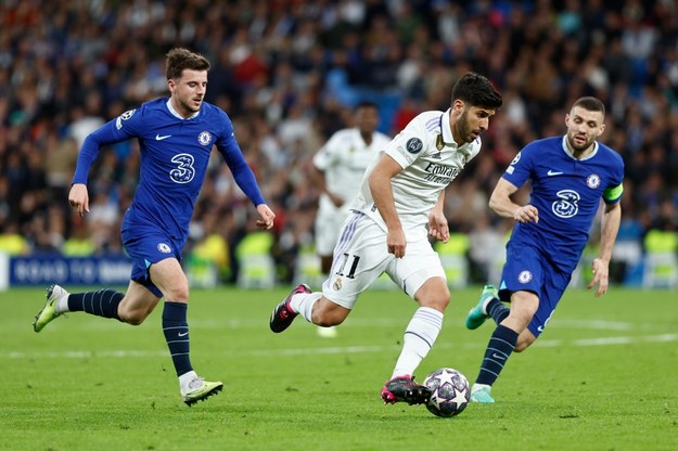 Real Madryt pokonał u siebie Chelsea Londyn 2:0 /Rodrigo Jimenez /PAP/EPA