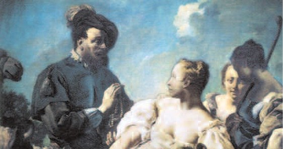 Rebeka i Eleazar przy studni, Giovanni Battista Piazzetta, 1735-40 /Encyklopedia Internautica