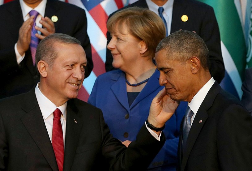 Recep Erdogan, Barack Obama i Angela Merkel /AFP