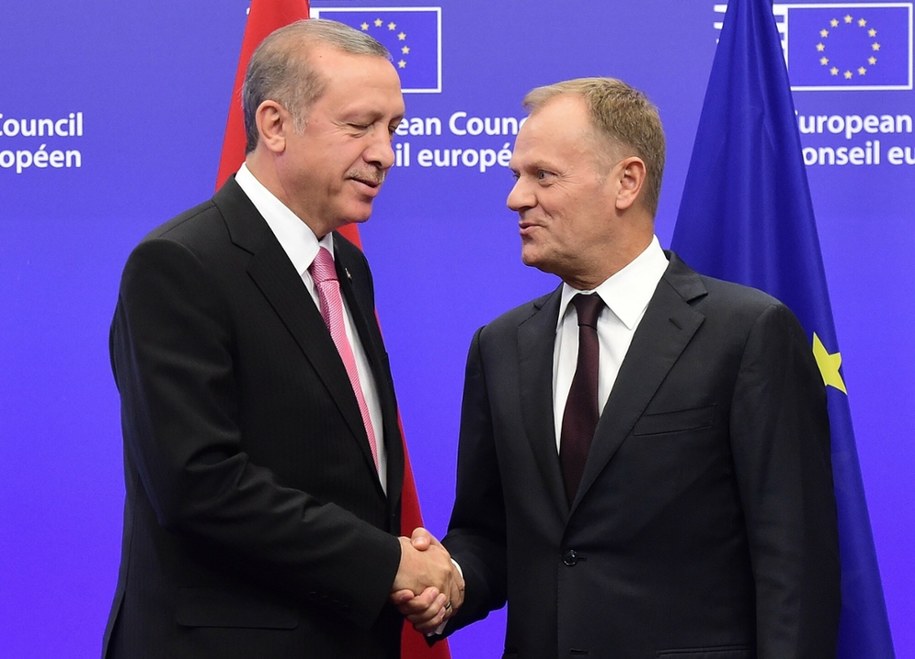 Recep Tayyip Erdogan I Donald Tusk /AFP /East News