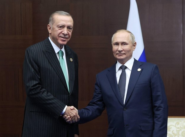 Recep Tayyip Erdoğan i Władimir Putin (zdjęcie z 2022 r.) /AA/ABACA /PAP/Abaca