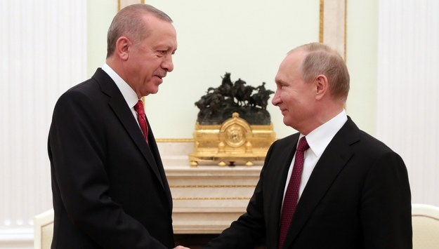 Recep Tayyip Erdogan i Władimir Putin /Michael Klimentyev /PAP/EPA