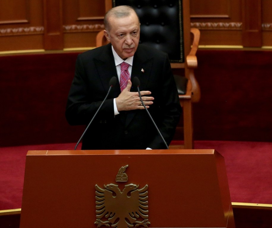 Recep Tayyip Erdogan /MALTON DIBRA /PAP/EPA