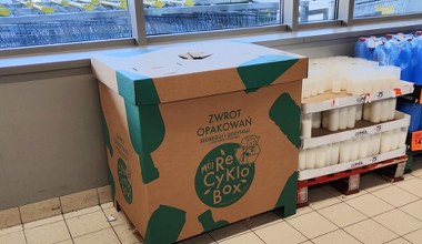 Ręczny system kaucyjny w Biedronce. W sklepach stanęły ogromne kartony