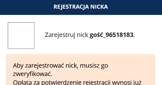 rejestracja nicka - hasło /Klaudia Sternal /INTERIA.PL