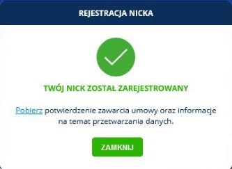 rejestracja nicka /INTERIA.PL