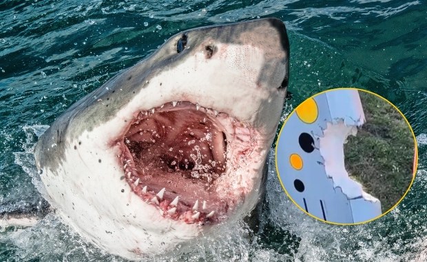 Rekin zaatakował windsurfera i wciągnął go pod wodę. Na desce zostawił ten ślad