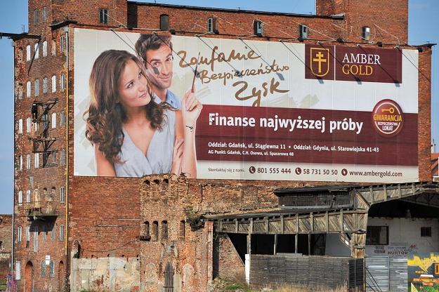Reklama Amber Gold w Gdańsku. Fot. Wojciech Stróżyk /Reporter