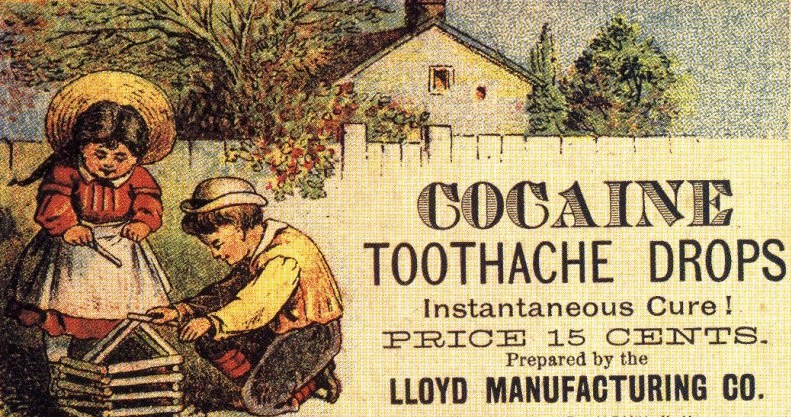 Reklama kokainy jako leku na ból zębów u dzieci - 1885 r. USA /KiloByte at en.wikipedia/domena publiczna /Wikipedia