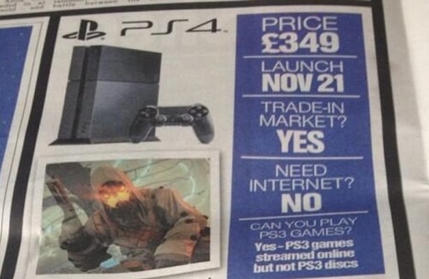 Reklama nowej konsoli Sony, która znalazła się w jednym z ostatnich wydań The Sun /CD Action