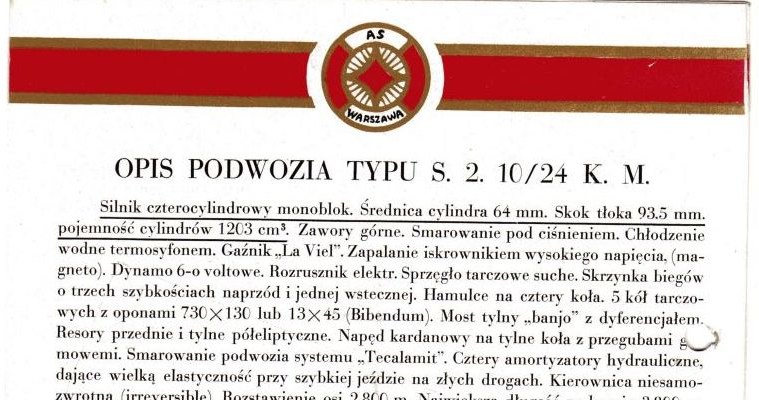 Reklama pojazdów Towarzystwa Budowy Samochodów AS /Archiwum Tomasza Szczerbickiego