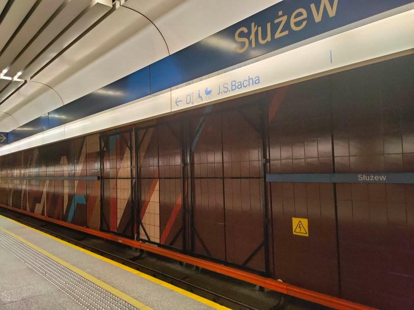 Reklamy pojawią się też przy peronie stacji Służew /Wiktor Kazanecki /INTERIA.PL