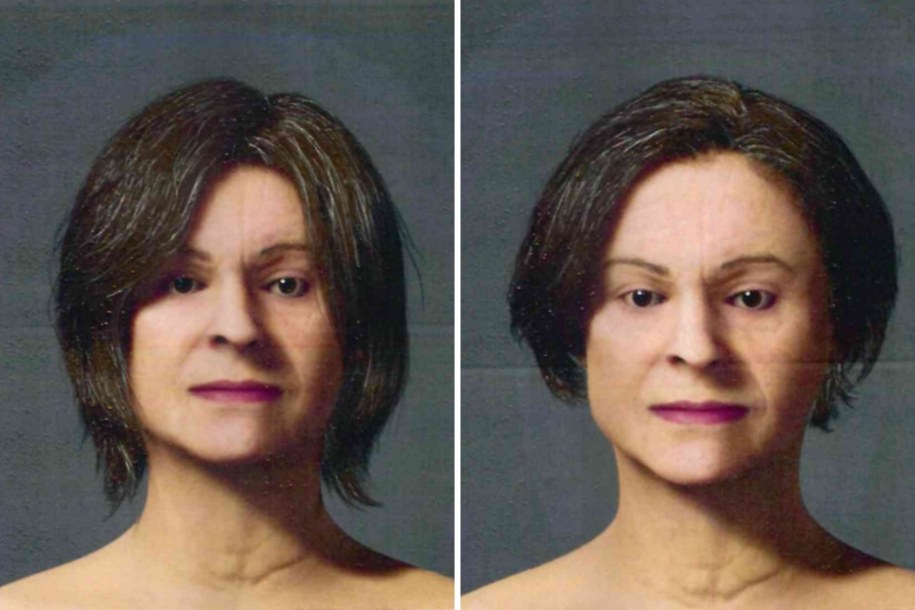 Rekonstrukcja wyglądu kobiety, której ciało znaleziono w piwnicy /Prokuratura Okręgowa w Łodzi /