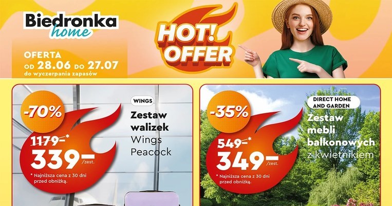 Rekordowa zniżka w Biedronka Home! Zestaw walizek tańszy o 840 zł! /Biedronka Home /INTERIA.PL