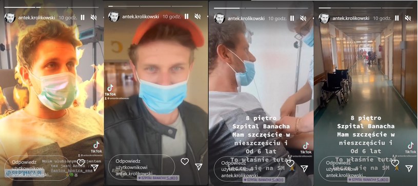 Relacja z wizyty Antka w szpitalu. Ociepla wizerunek? /Instagram