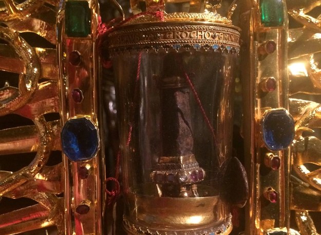 Relikwiarz z fragmentem gwoździa z krzyża z Golgoty /fb katedry wawelskiej /