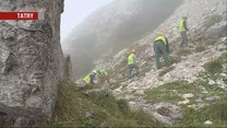 Remont szlaku na Giewont. Zniszczyły go pioruny podczas tragicznej burzy na szczycie