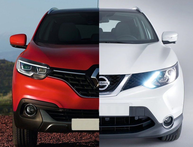 Renault Kadjar i Nissan Qashqai ile mają ze sobą