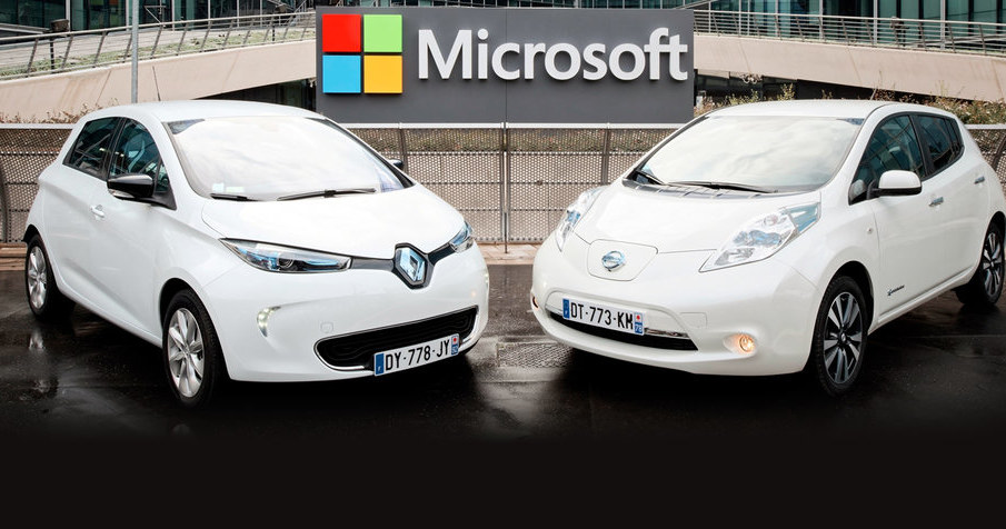 Renault, Nissan i Microsoft będą razem pracować nad samochodami autonomicznymi /Informacja prasowa