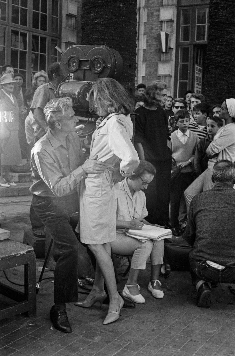 René Clément i Jane Fonda na planie filmu "Koty" /REPORTERS ASSOCIES/Gamma-Rapho /Getty Images