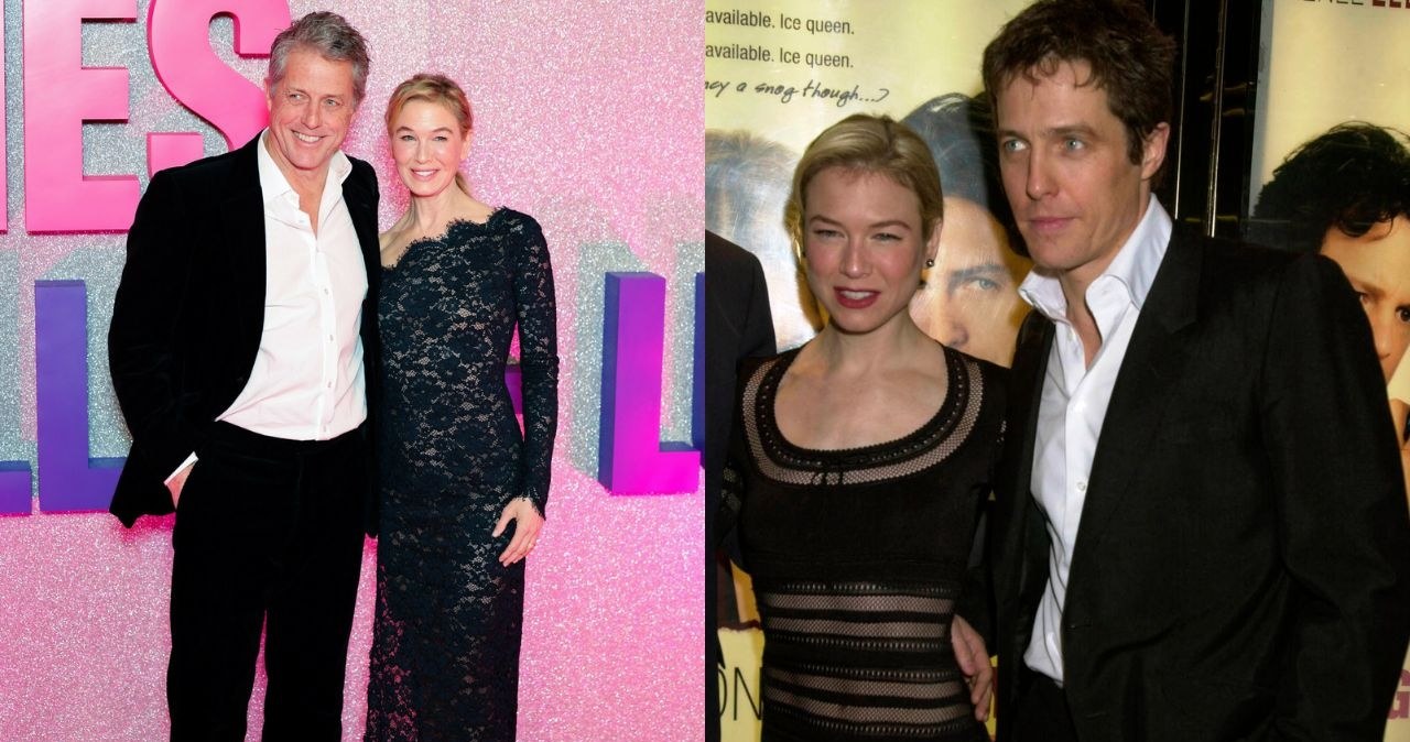 Renée Zellweger i Hugh Grant - w 2025 i 2001 roku /Dave Benett / Zuma Press / Forum, Laurent VU/SIPA/SIPA/East News /Agencja FORUM